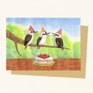 Kookaburra Birthday Card | Kooka | Birthday Present | Australian Animals | Birthday Party | Celebration
