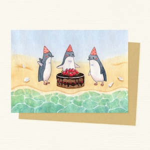 Fairy Penguin Birthday Card | Little Penguin | Birthday Present | Australian Animals | Birthday Party | Celebration