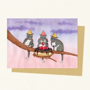 Possum Birthday Card | Birthday Present | Australian Animals | Birthday Party | Celebration