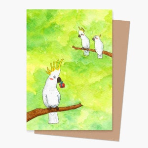 Cockatoo Gift Card | Mothers Day Card | Fathers Day Card | Birthday Card | Australian Animals