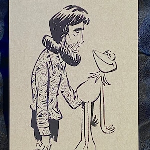 Jim Henson Karikatur Druck 13x18