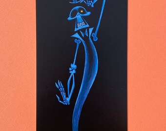 Brittle Barnes ghost print 4”x8.5”