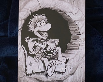 Gobo Fraggle Rock fan art print 5x7