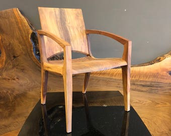 Impala Wooden Chair, Walnut Chair, Dining Chair