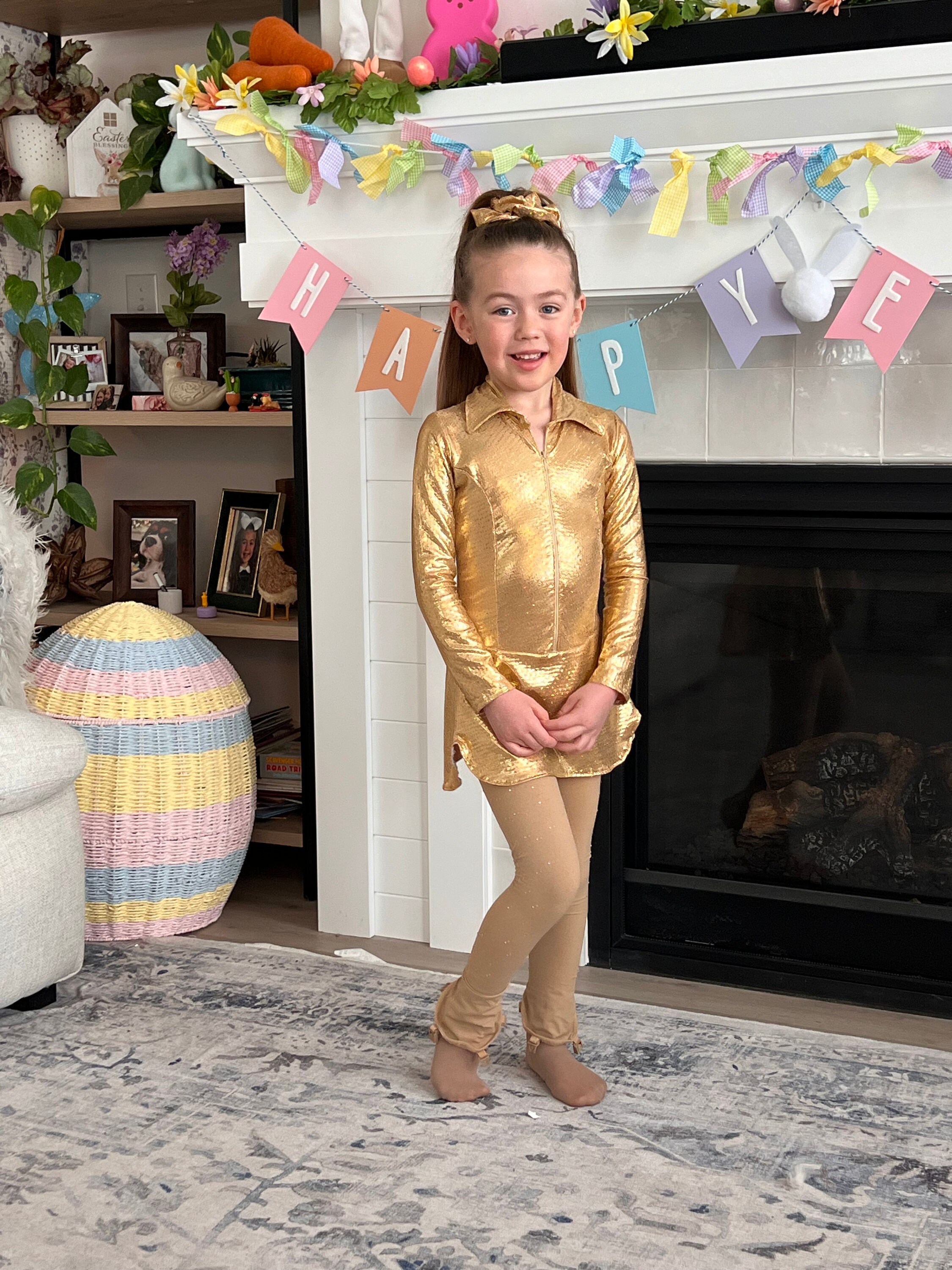 Gold Ice Skating Dress - Etsy