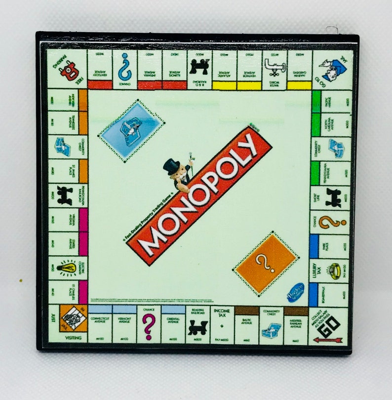 Tile Coasters Board Games Etsy