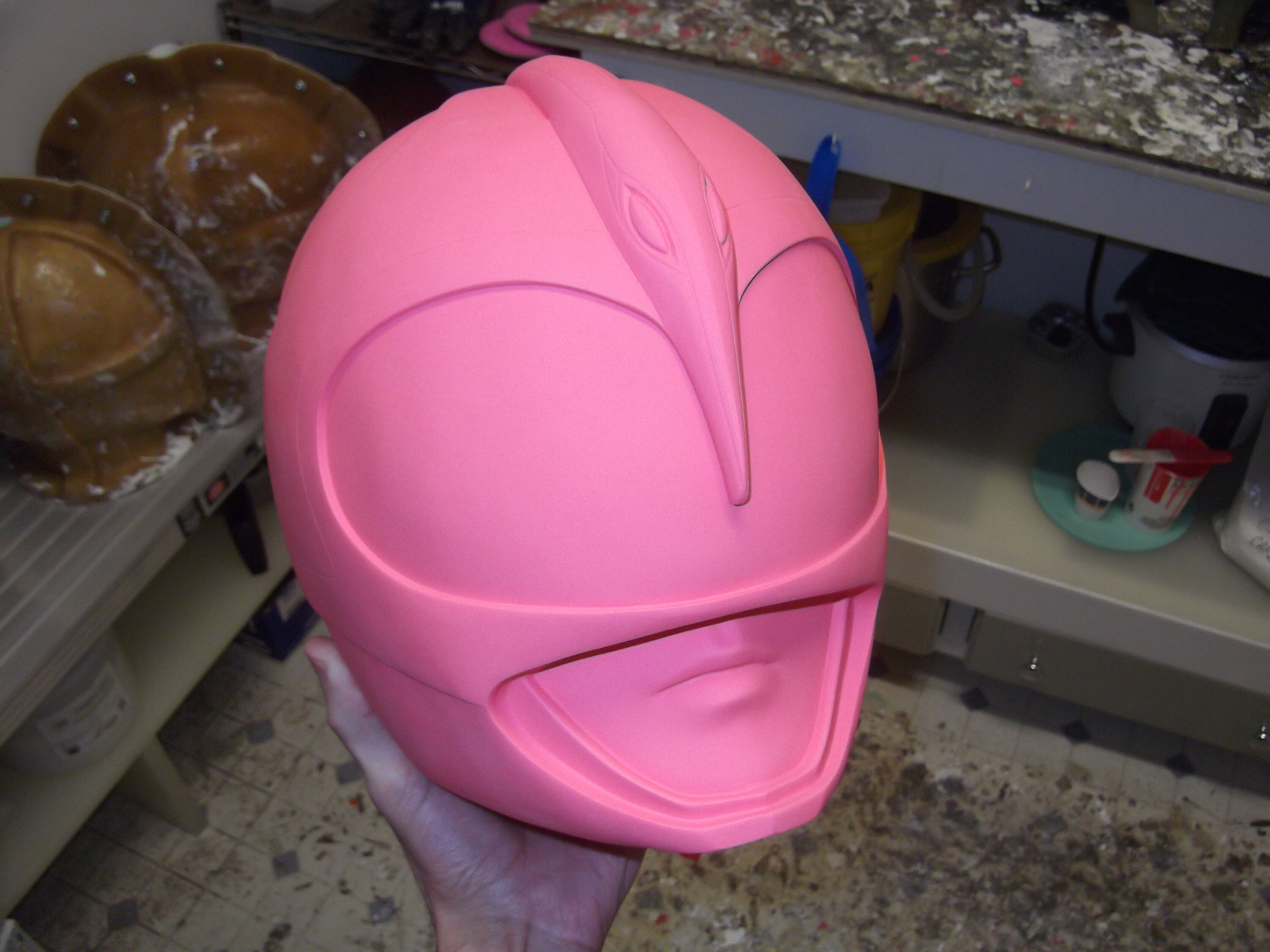 Pink Power Ranger Helmet Raw Resin Kit 