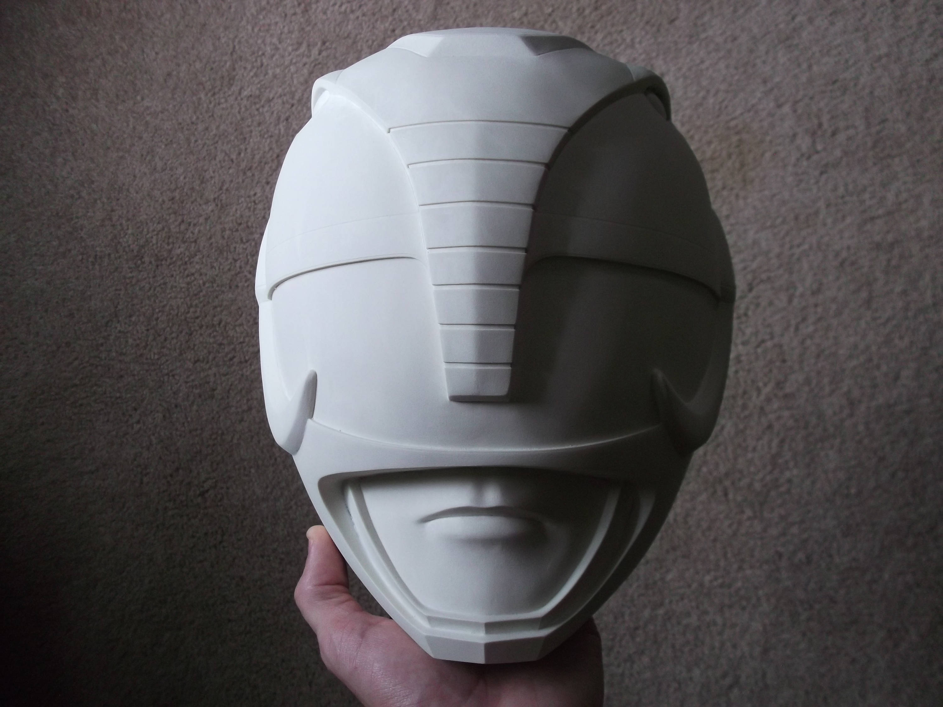 Black Power Ranger Helmet Raw Resin Kit Cast MIGHTY MORPHIN Etsy