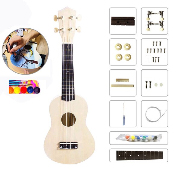 Diy Ukulele Kit Make Your Own Concert 21in Soprano Concert Ukulele 21in Soprano