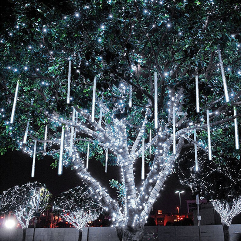 Meteor Shower Lights Christmas Lights Waterproof Plug in Etsy