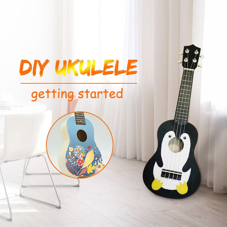 DIY Ukulele Kit Make Your Own Concert Ukulele 21in Soprano Etsy