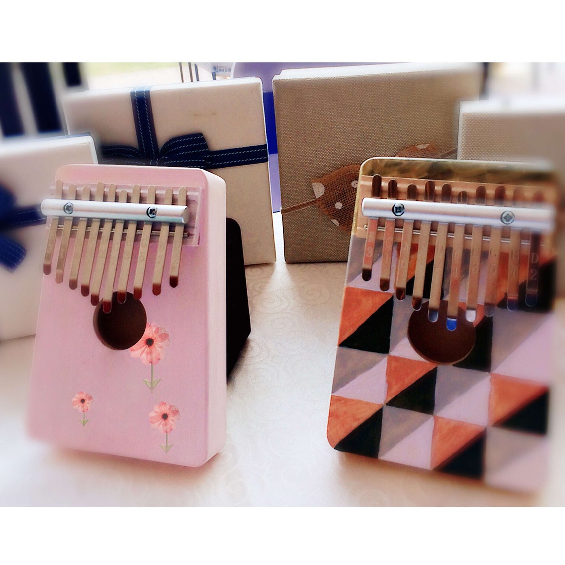 DIY Thumb Piano Kalimba 10 Key Assembly Wood Finger Piano 10 Etsy