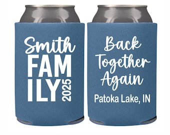 Family Reunion Can Cooler Reunion Party Family, Custom Family Can Beer Cup Holders, Personalized Family Name Favors Family Reunion Souvenirs