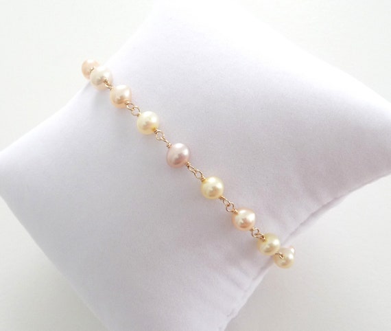 Multi-Platinum Cultured Freshwater Pearl Stretch Bracelet Set Of 3