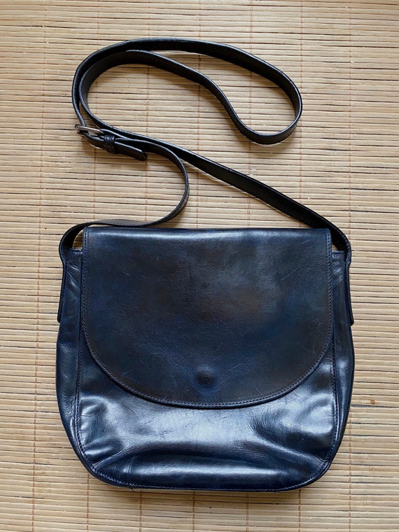 Sac Bandoulière Franklin Covey Cuir Caramel - Petit Modèle - Occasion Très Bon état