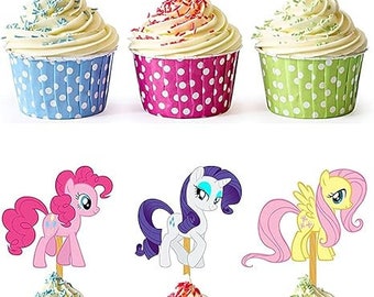 My Little Pony Cupcake Topper 24/pc Set