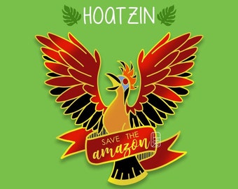 Hoatzin Amazon Rainforest Charity Pin