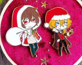 BSD Soukoku Christmas Hard Enamel Pin