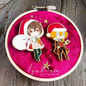 BSD Soukoku Christmas Hard Enamel Pin image 2