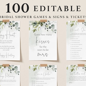 Bridal Shower Games Printable Bridal Shower Games Minimalist - Etsy