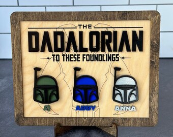 Dadalorian Sign - Personalized Father’s Day Gift - Personalized Dog Dad Gift - Personalized Cat Dad Gift