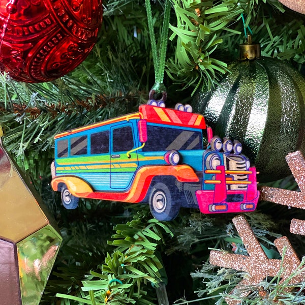 Jeepney Wood Ornament