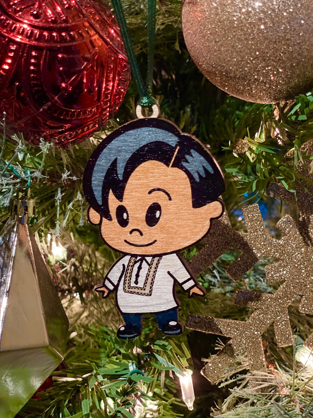 Barong Tagalog Chibi Wood Ornament Etsy