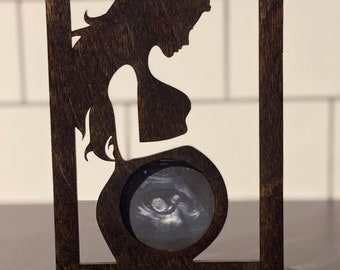 Ultrasound Frame - Silhouette Hair Down