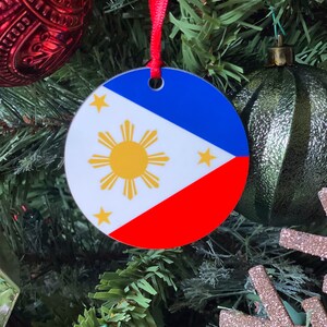Filipino Flag Ornament - Double Sided