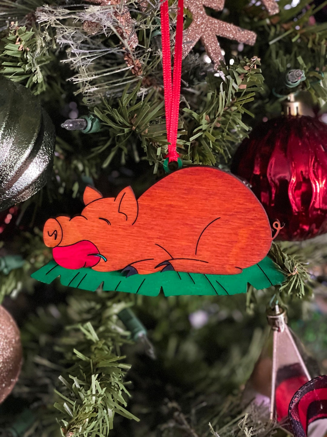 Filipino Lechon Layered Wood Ornament - Etsy UK