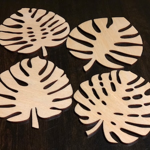 Dessous de verre en feuille de Monstera
