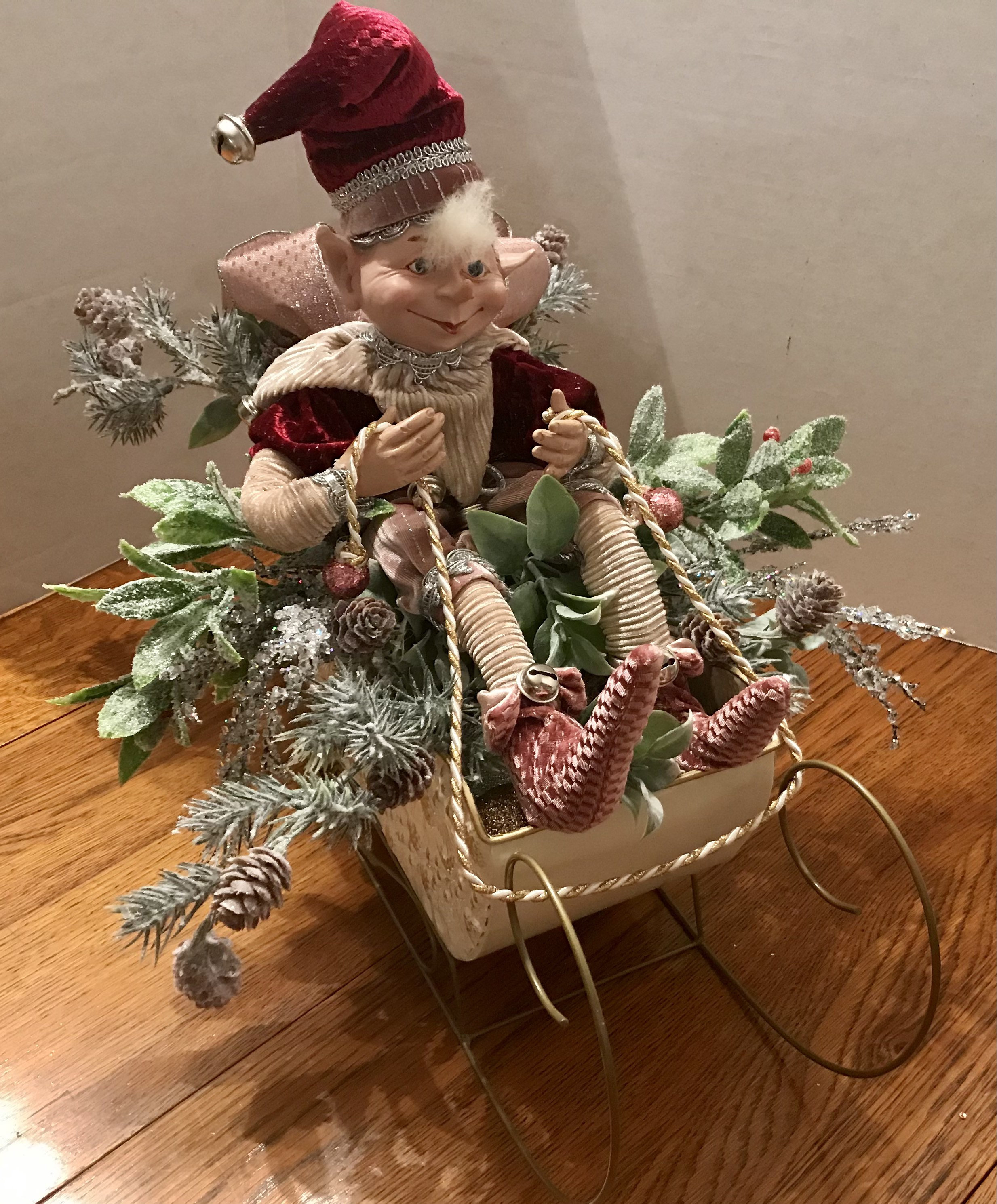 BRAND NWT ROBERT STANLEY HOME COLLECTION CHRISTMAS ELF POSEABLE DOLL 16