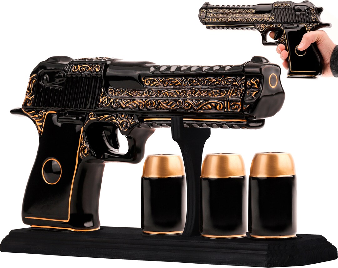 Tequila Bottle Whiskey Decanter Set With Glasses Liquor Decor for Bar Whiskey Gift Men Mens