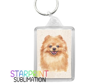 pomeranian keyring