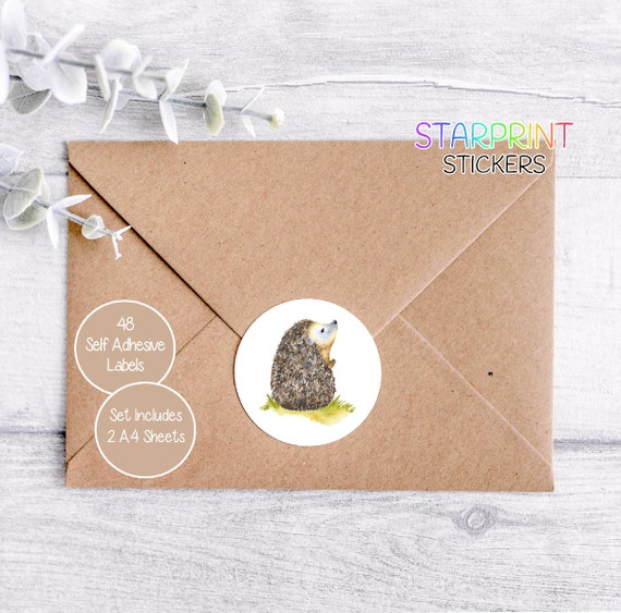 Round Hedgehog Sticker Set Round Hedgehog Sticker Set