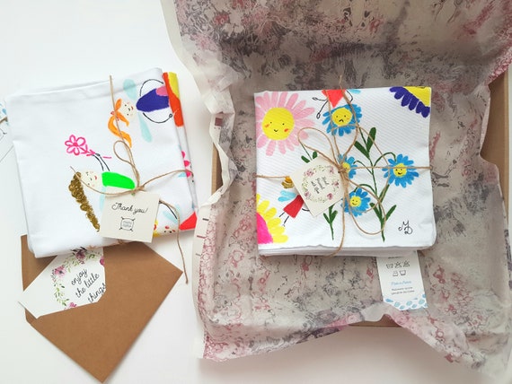 set of 2 handpainted cushion for pink girls room Girly pillows with fairy flower kids room decor baby girl birthday present
