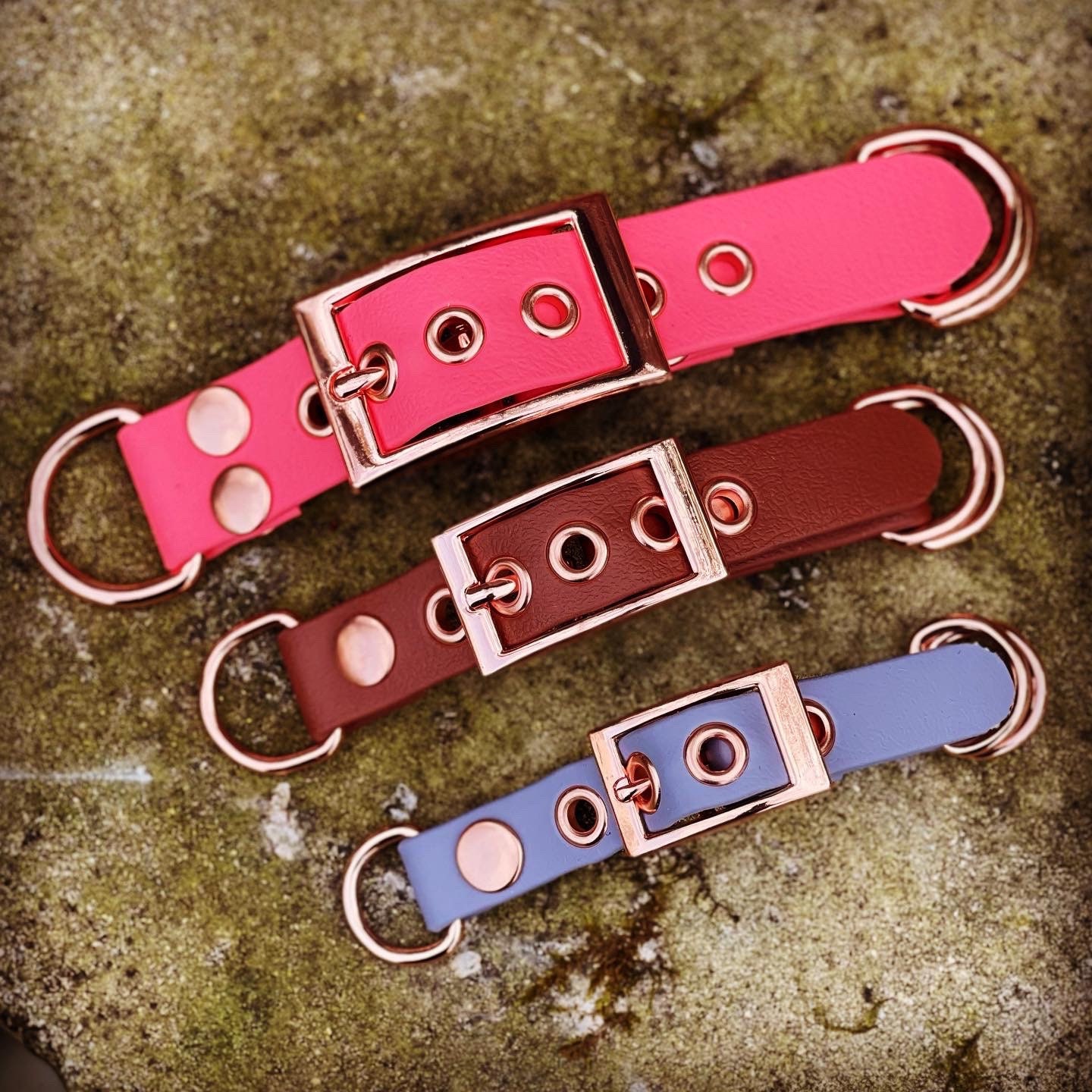 Biothane Adapter for Paracord Dog Collars with Eyelets Rose Etsy