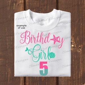 Birthday Girl 5 Svg 5th Birthday Mermaid Svg Mermaid 5 Birthday Svg Girl Svg Mermaid Tail Svg Mermaid Svg File For Cricut Scan N Cut Cameo