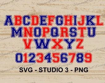 Varsity Font Svg Sport Varsity Svg Letters College Font Svg Varsity Alphabet Svg Fonts For Cricut Scan N Cut Silhouette Studio Files