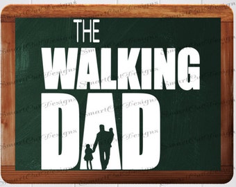 The Walking Dad Svg Fathers Day Svg Father Svg Dad Svg Walking Dad With Children Svg Cut Files For Cricut Cameo Scan N Cut Iron On Transfer