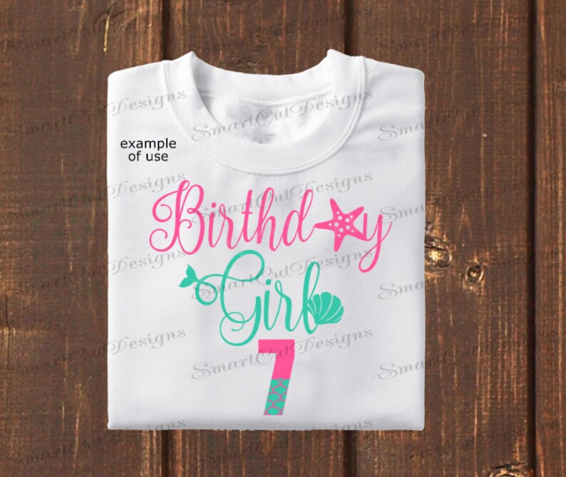 Download Birthday Girl Svg 7th Birthday Svg Mermaid Birthday Svg 7 ...