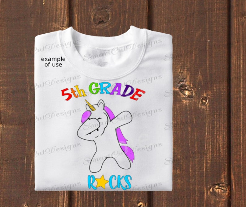 5th Grade Rocks Svg Fifth Grade Svg 5 Grade Unicorn Svg First | Etsy