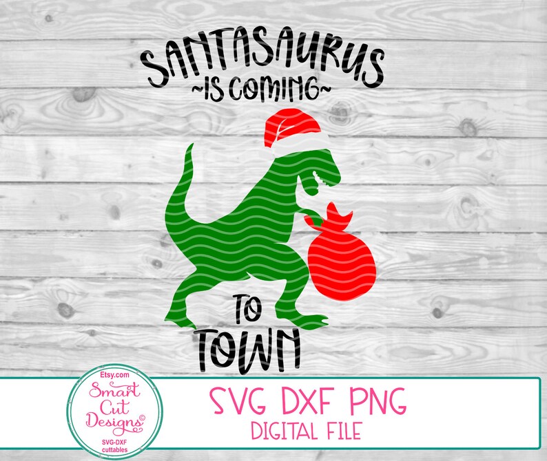 Download Free Svg Dinosaur Santa Hat Christmas Svg
