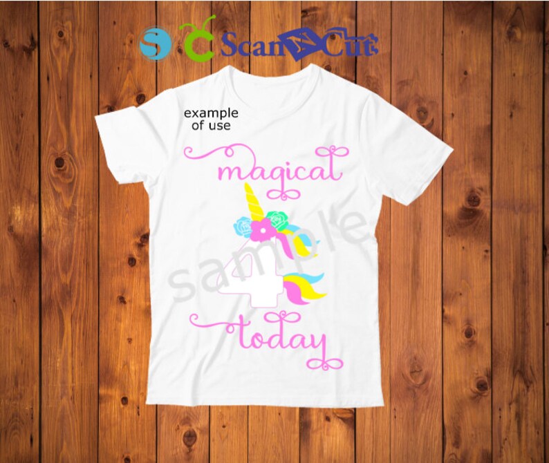 Download 4th Birthday Unicorn Svg Iron On Birthday Girl 4 Svg 4 | Etsy