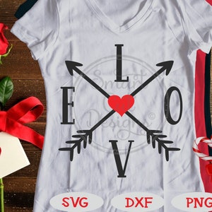 Love Arrows Svg, Valentines Day Svg, I Love You Svg, Love Word, Arrows, Love Sayings, Sign Svg, Farmhouse Sayings Svg, Cricut, Svg, Dxf, Png
