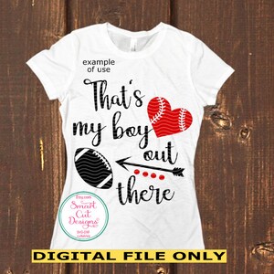 Football Svg That&#39;s My Boy Svg Football Mom Svg Football Mama Svg Football Mom Iron On Football Svg For Cricut Scan N Cut Silhouette Dxf