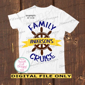 Family Cruise Svg Sommer Svg Cruise Svg Schiff Rad Svg Sea Svg Urlaub Svg Cut Datei für Cricut Scan N Cut Silhouette Dxf Datei Png Clip Art