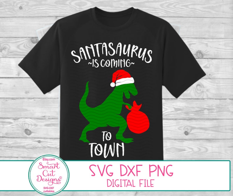 Download T-Rex Christmas Svg Christmas Dinosaur Svg Santa Dinosaur ...