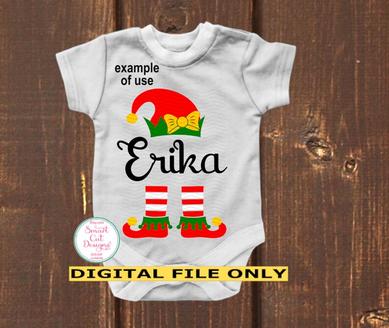 Download Elf Svg Christmas Elf Shirt Svg Elf Girl Monogram Svg | Etsy