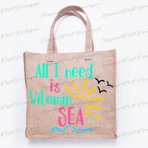 All I Need Is Vitamin Sea Svg Vitamin Sea Svg Summer Svg Beach Svg Sea Svg Summer Vacation Svg Cut Files For Cricut Cameo Scan N Cut Dxf image 4